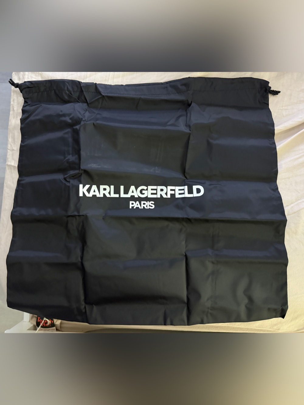 Karl Lagerfeld Black and White Logo Pouch for a purse or anything. - Picture 3 of 4